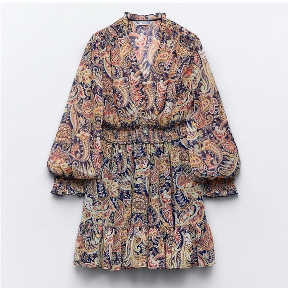 ZARA WOMAN SS23 MULTICOLOURED
PRINTED MINI DRESS - Picture 3 of 4